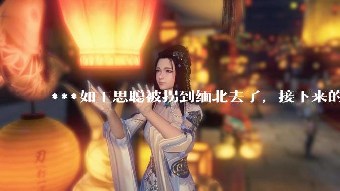 ***如王思聪被拐到缅北去了，接下来的剧情会如何发展？