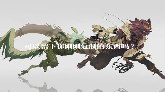 可以留下你刚刚复制的东西吗?