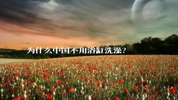 为什么中国不用浴缸洗澡？
